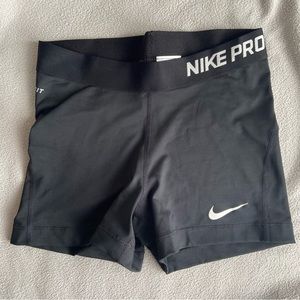 Like New Nike Pro 3 inch Dri Fit Shorts Black